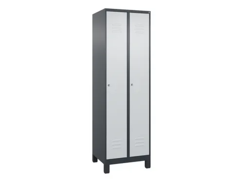 locker voor scheiding van kleding,HxBxD 1950x600x500mm,2vak