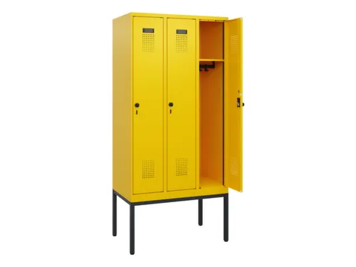 schoollocker,HxBxD 1950x900x500mm,3vak,vak B 300mm,draaigrendel