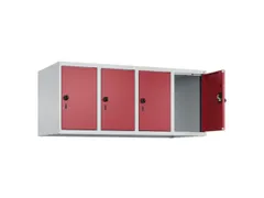 opzetkast,v. locker,4vak.,vak B 300mm,HxBxD 500x1200x500mm