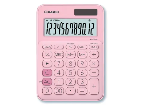Rekenmachine Casio MS-20UC roze