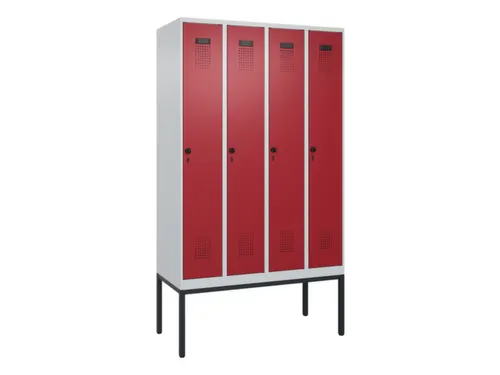 locker,HxBxD 2120x1200x500mm,4vak,vak B 300mm,draaigrendel
