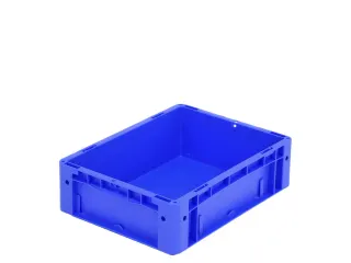Euronorm Stapelkrat Pp 120x400x300mm Wanden/bodem Gesloten Blauw 11l - 1