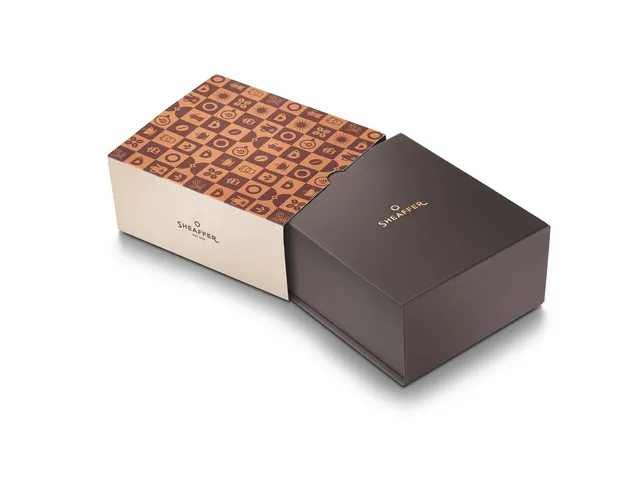 Vulpen giftset Sheaffer 100 9374 Coffee Ed. Matt Brown met inktpotje b