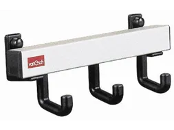 Wandkapstok L X D 300X 80Mm 3Haken Aluminium/zwart
