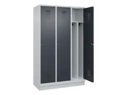 locker voor scheiding van kleding,HxBxD 1950x1200x500mm,3vak
