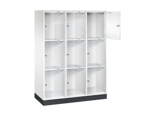 grootvolume-lockersysteem,HxBxD 1750x1220x500mm,3x3vakken,cil.-slot