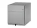 Mobiel Ladenblok Staalplaat 495x420x565mm 1hangmappenlade 1lade Zilver