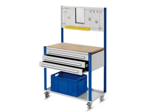 Verrijdbaar Werkstation 1730x1000x500mm Met Geperforeerde Plaat