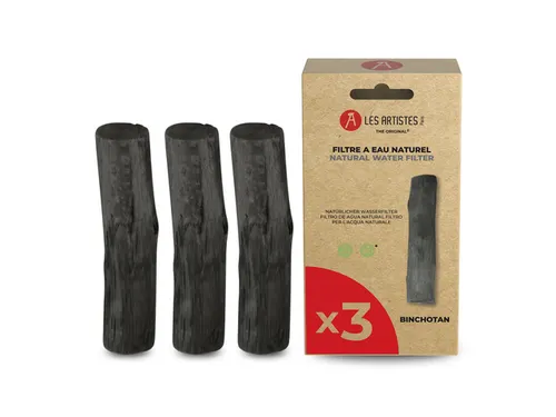 Waterfilter houtskool Les Artistes Paris set a 3 stuks Binchotan