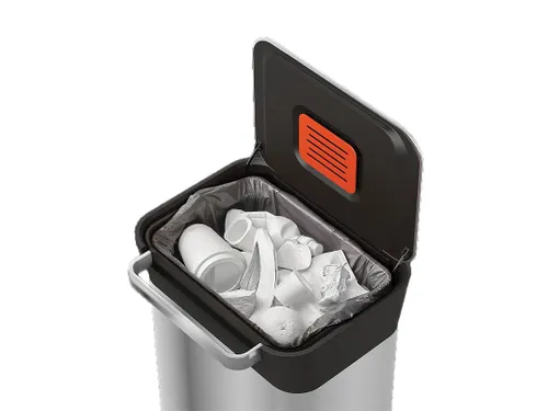 Pedaalemmer Intelligent Waste Titan mat RVS Zwart 30 liter