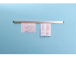 Paperrail 200cm aluminium grijs - 1