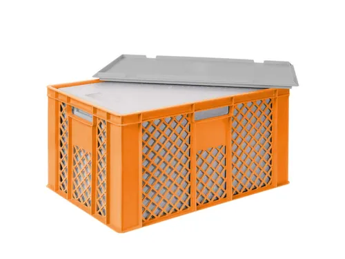 Euronorm-stapelbak,m. isoleerbox,HxLxB 320x600x400mm,63/35l,HDPE