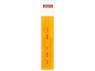 Lettersjabloon Aristo 3,5mm H-profiel schriftvorm B recht - 2