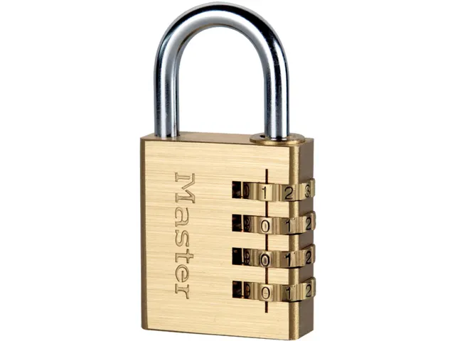 Masterlock Hangslot Met Combinatieslot 604EURD 40mm Goud