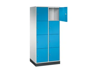 grootvolume-lockersysteem,RAL 7035/RAL 5012,HxBxD 1950x820x600mm - 1