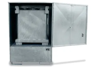 Depot Gevaarlijke Stoffen 1475x1490x1800mm 4x200l Vol. 450l Ral5012 - 2