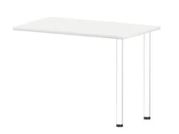 aanbouwtafel,i.h.v.,HxBxD 720-840x1000x600mm,Bl-wit