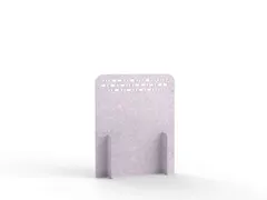 Akoestische PET-vilt koppelbare scheidingswand S 120x100cm lichtgrijs