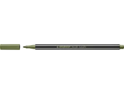 Viltstift STABILO Pen 68/843 medium metallic lichtgroen