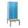 locker met bank,HxBxD 1950x800x815mm,2vak,vak B 400mm,draaigrendel
