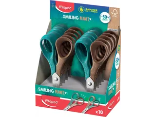 Schaar Maped Vivo Smiling Planet 12cm links display à 10 stuks assort - 1