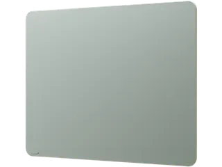 Mat Glasbord 90x120cm Sage Green Ronde Hoeken - 1