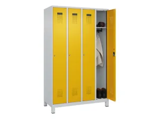 locker,HxBxD 1950x1200x500mm,4vak,vak B 300mm,cil.-slot,voeten - 1