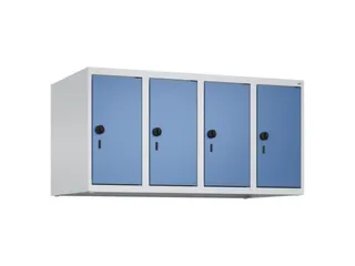 opzetkast,v. locker,4vak.,vak B 250mm,HxBxD 500x1000x500mm,vleugeldeur - 1