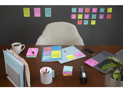 Memoblok Post-it 622 Super Sticky 47,6x47,6mm Cosmic 12 stuks