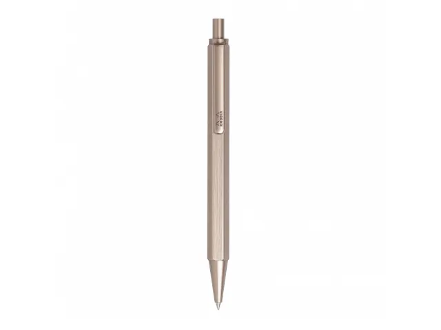 Rhodia scRipt zeshoekige balpen 0.7mm Aluminium Rose Zwart