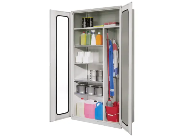 Materiaalkast 1950x1000x500mm Staalplaat Kleur Deuren Ral7035