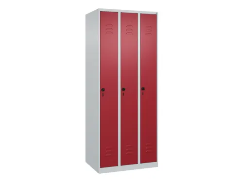 locker,HxBxD 1850x750x500mm,3vak,vak B 250mm,draaigrendel