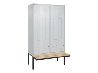Z-garderobekast,HxBxD 2120x1200x815mm,8vak,vak B 300mm,cil.-slot - 1