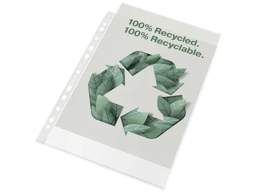 Showtas Esselte A4 11-gaats 100% gerecycled PP transparant