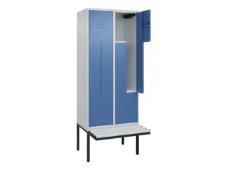 Z-garderobekast,HxBxD 2120x800x815mm,4vak,vak B 400mm,cil.-slot - 2
