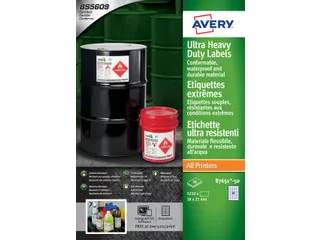Etiket Avery B7651-50 38x21mm polyethyleen wit 3250 stuks - 6