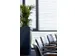 jardinière,trapézoïdal,PE,gris anthracite,HxlxP 1300x675x675mm