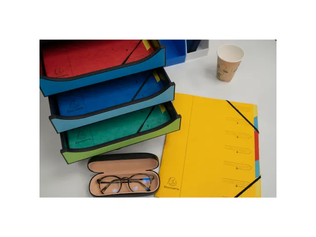 Sorteermap elastoslu iting 7 vak geel