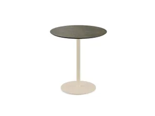 bistrotafel,HxØ 730x700mm,rond,schotelvoet zandkleuren - 1
