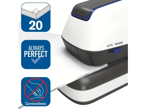 Nietmachine Elektrisch Optima 20E Zwart Zilver 20vel