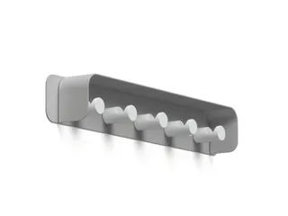 Wandkapstok DURASTORE 5 haken aluminium grijs 50cm - 3