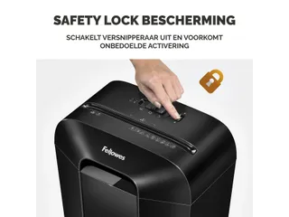 Papiervernietiger Fellowes Powershred LX50 snippers 4x37mm zwart P-4 - 5