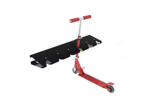 Steprek voor 6 steppen L 990mm eenzijdig RAL9005