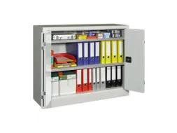 Vouwdeurkast 1000x1200x400mm 2legborden Verzinkt Ral7035 Front Ral7035