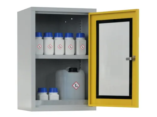 milieu-wandkast,v. aquatox. stoffen,HxBxD 600x400x300mm,vensterdeur
