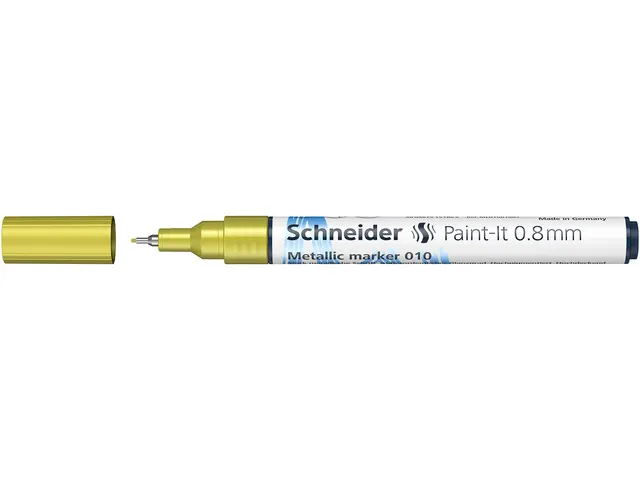 Metallic marker Schneider Paint-It 010 0.8mm geel metallic