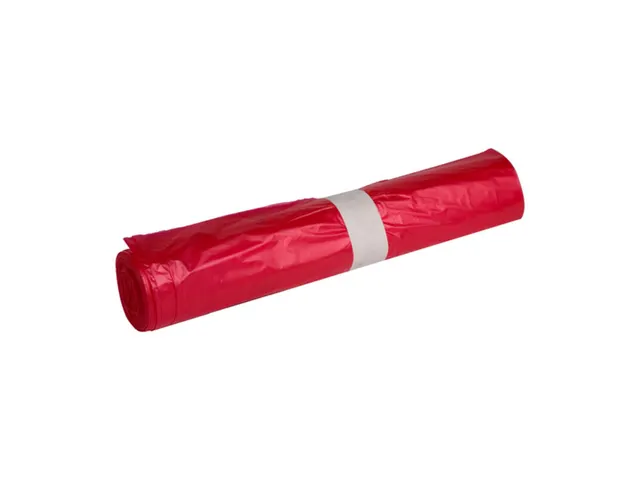 Powersterko afvalzak HDPE 58x100cm T23 rood