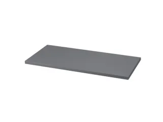 houten vloer v. kantoorstelling BxD 762x376mm dikte 22mm grafiet - 1
