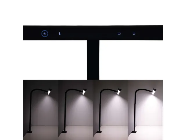 Lampe écran 8189890 MAULgate LED 3.000-6.500K dimmable pince Noir