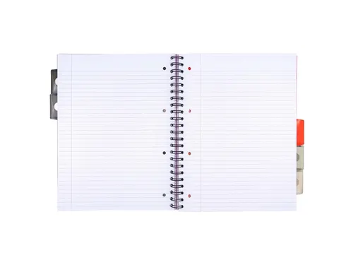 Projectboek Metallic Executive A4 lijn 5-tab 4-gaats 80 gram assorti